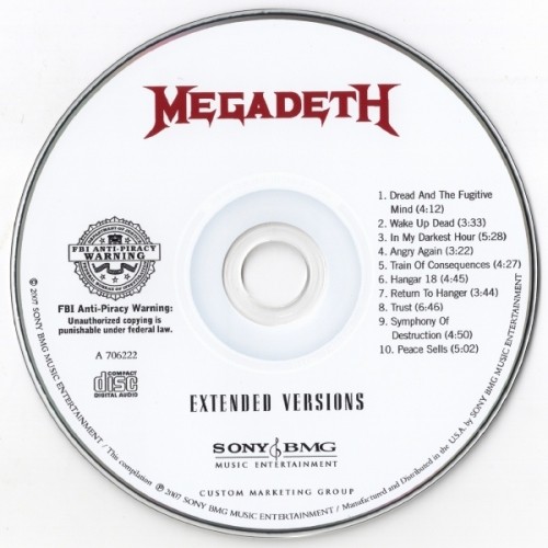 Megadeth - Extended Versions 2007 (Lossless + mp3)