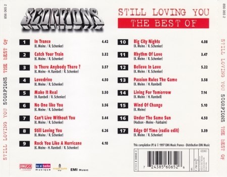 Scorpions - Still Loving You: The Best Of (1997) (Lossless)