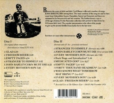 Traffic - John Barleycorn Must Die 1970 [Deluxe Edition 2011]