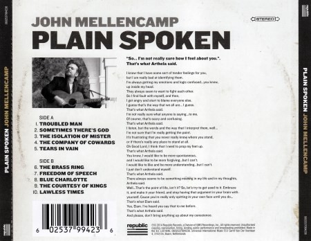 Jhn Mellencamp - Plain Spoken (2014) (Lossless)