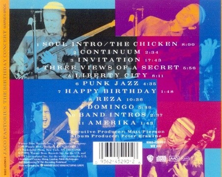 Jaco Pastorius - The Birthday Concert (1981) [Reissue 1995] Lossless