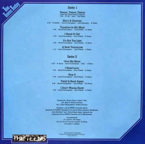 The Teens - The Teens Today (Vinyl, LP, Album, 24Bit-192kHz) (1980) Lossless