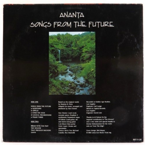 Ananta  Songs From The Future 1980