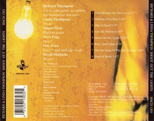 Richard & Linda Thompson - Shoot Out The Lights (1982)