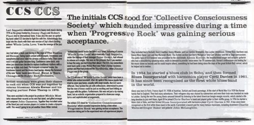 CCS (Collective Consciousness Society) - CCS1 1970 [2000 Remaster] (Lossless+Mp3)