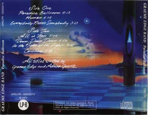 Graeme Edge Band with Adrian Gurvitz - Paradise Ballroom 1977 (Lossless)