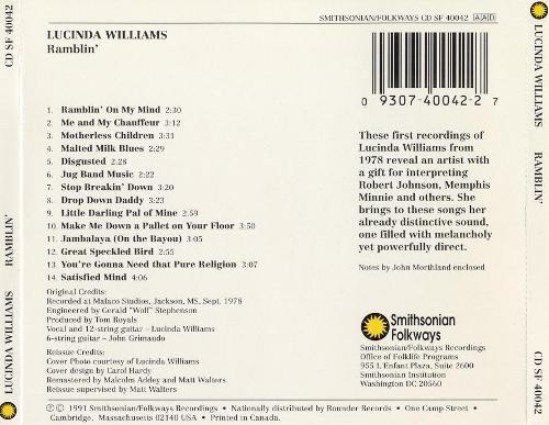 Lucinda Williams - Ramblin' 1978  [ '1991]