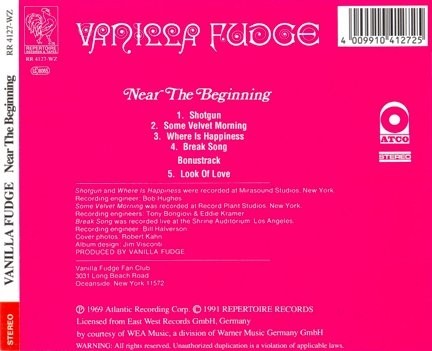 Vanilla Fudge - Near The Beginning 1969 (Repertoire 1991) Lossless