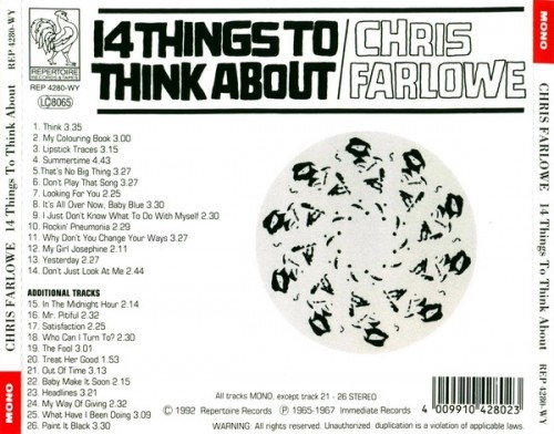 Chris Farlowe - 14 Things To Thinks About (1965-1967) (1993) Lossless