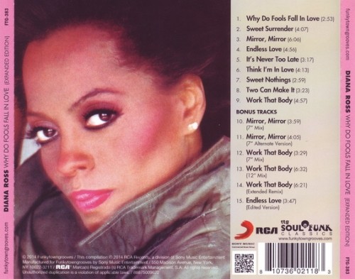 Diana Ross - Why Do Fools Fall In Love [Remastered & Expanded Edition+6 Bonus Tracks] (2014) (Lossless+mp3)