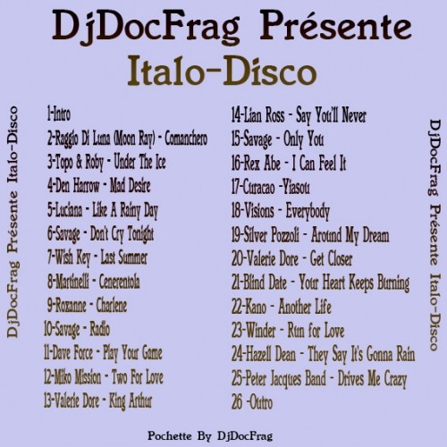 Dj Doc Frag - Italo Disco In Videomix 1 2013 (Audio Version)