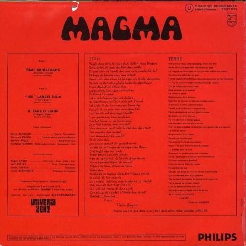 Magma - 1.001 Centigrades (1971)