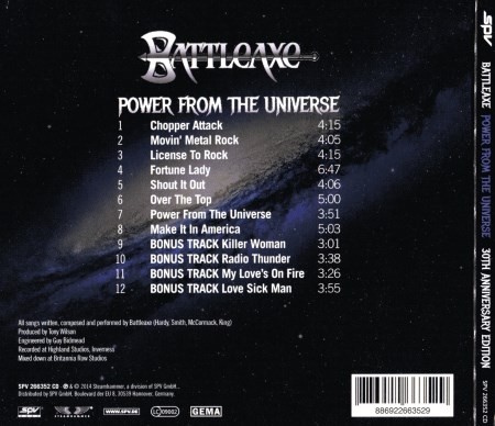 Battleaxe - Power From The Universe (1984) [2014] (Lossless)