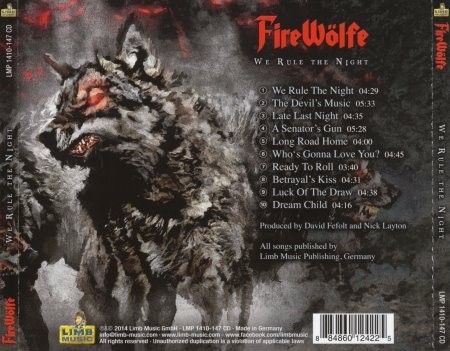 FireWolfe - We Rule The Night (2014) (Lossless)