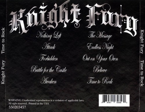 Knight Fury - Time To Rock (2012)