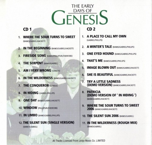 Genesis - The Early Of Genesis (1967-69) 2CD 2006