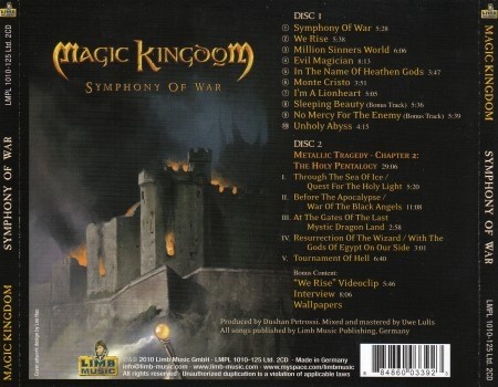 Magic Kingdom - Symphony Of War [2D] (2010) (Lossless)