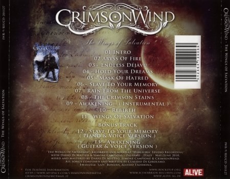 Crimson Wind - The Wings Of Salvation [Limited + Japanese Edition] (2011) (Lossless)