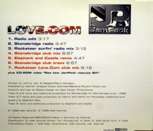 JamPack - Love.Com (Maxi-Single) 1998