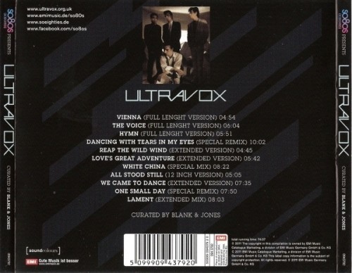 Ultravox - So80s Presents Ultravox (curated by Blank & Jones) (2011) (Lossless+mp3)