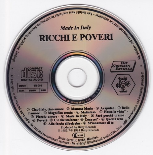 Ricchi e Poveri - Made In Italy (1984)  