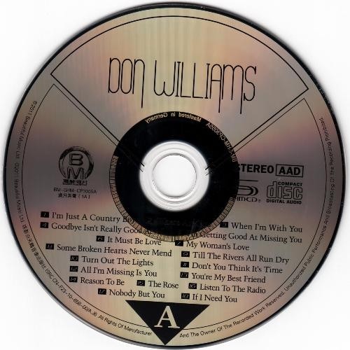 Don Williams - The 30th Anniversary Platinum Edition - Greatest Hit Best Audiophile 2011