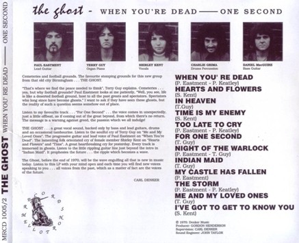 The Ghost - When You're Dead For One Second (1970) [Reissue 2010] Lossless