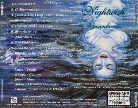 Nightwish - Oceanborn [Japanese Edition] (1999) (Lossless)