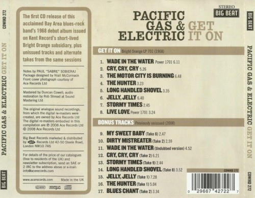 Pacific Gas & Electric - Get It On [1968][2009] Lossless