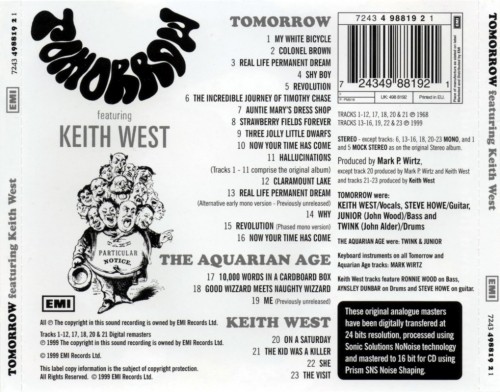 Tomorrow Featuring Keith West - Tomorrow (1968) (1999) Lossless