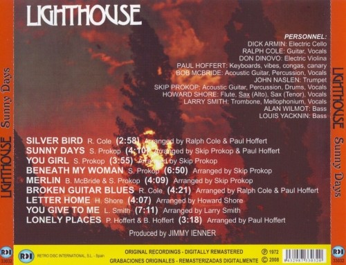 Lighthouse - Sunny Days (1972)  (2008) Lossless