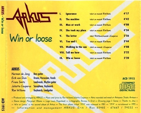 Arkus - Win Or Loose (1991) Lossless