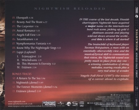 Nightwish - Angels Fall First [Japanese Edition] (1997) [2012] (Lossless)