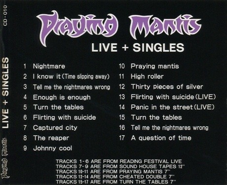 Praying Mantis - Live + Singles 1993 (Bootleg) Lossless