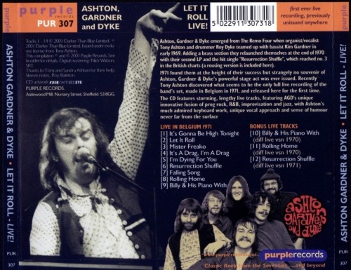 Ashton, Gardner & Dyke - Let It Roll (Live) (1971) [2001] Lossless