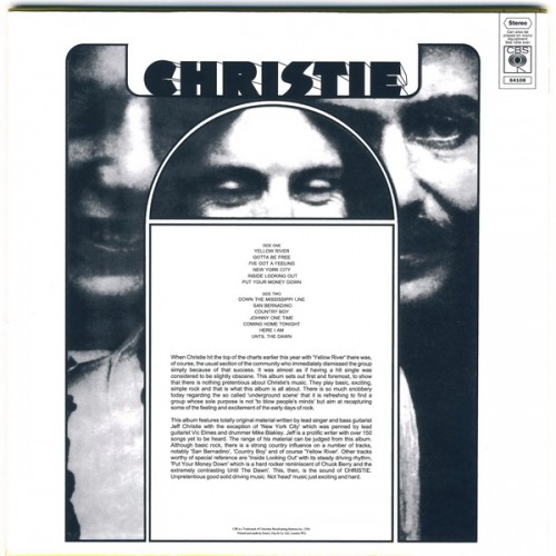 Christie - Christie (Featuring San Bernadino And Yellow River) 1970 (+Bonus tracks 2009 Japan) Lossless