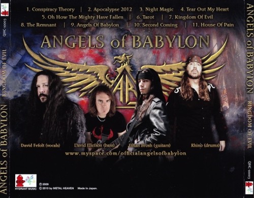 Angels Of Babylon - Kingdom Of Evil 2010 (Japanese Edition QIHC-10003)  