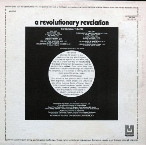 Musical Theatre - Revolutionary Revelation (1969) 