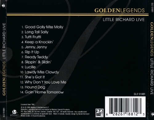 Little Richard - Live/ Golden Legends (2006) Lossless + mp3