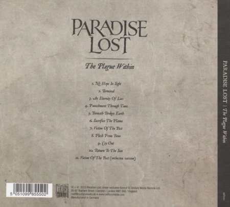 Paradise Lost - The Plague Within [Limited Edition] +  [Japanese Edition] (2015) (Lossless)