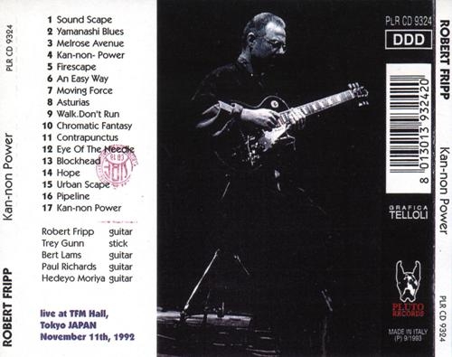 Robert Fripp - Kan-Non Power 1992-11-11 (Bootleg)