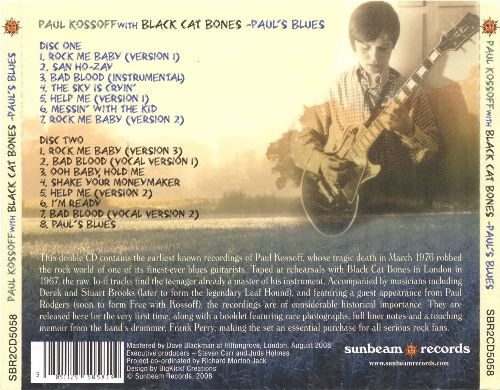 Paul Kossoff With Black Cat Bones - Paul's Blues (2CD) 2008