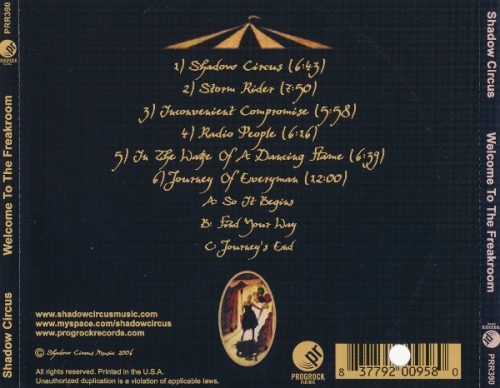 Shadow Circus - Welcome To The Freakroom (2006) Lossless + mp3