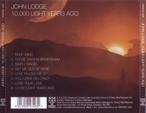 John Lodge (The Moody Blues) - 10,000 Light Years Ago (2015) (Lossless)