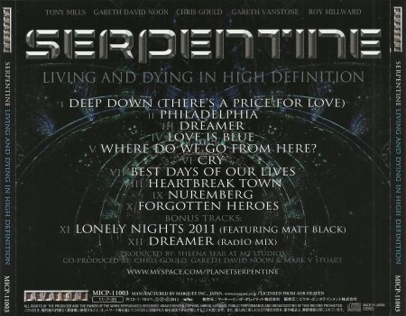 Serpentine - Living And Dying In High Definition [Japanese Edition] (2011) (Lossless)