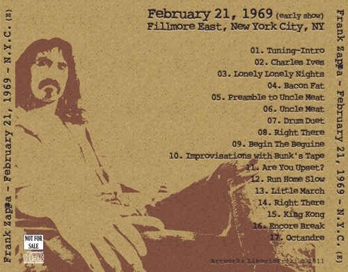 Frank Zappa - New York City: Late Show 1969-02-21 (Bootleg)