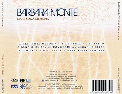 Barbara Monte - Mare Senza Memoria 2010