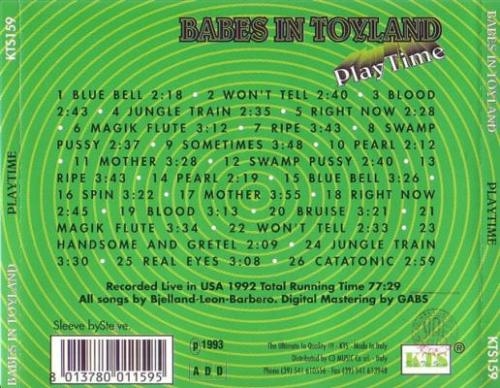 Babes In Toyland - PlayTime 1992 [Bootleg]