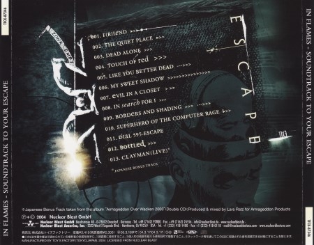 In Flames - Soundtrack To Your Escape [Japanese Edition] (2004) (Lossless)