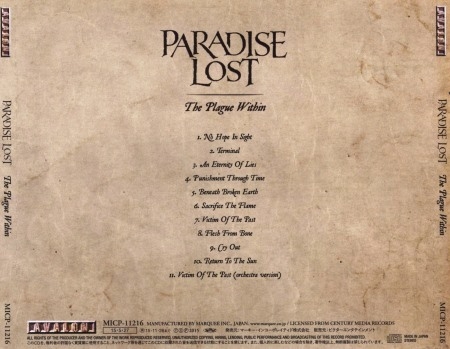 Paradise Lost - The Plague Within [Limited Edition] +  [Japanese Edition] (2015) (Lossless)